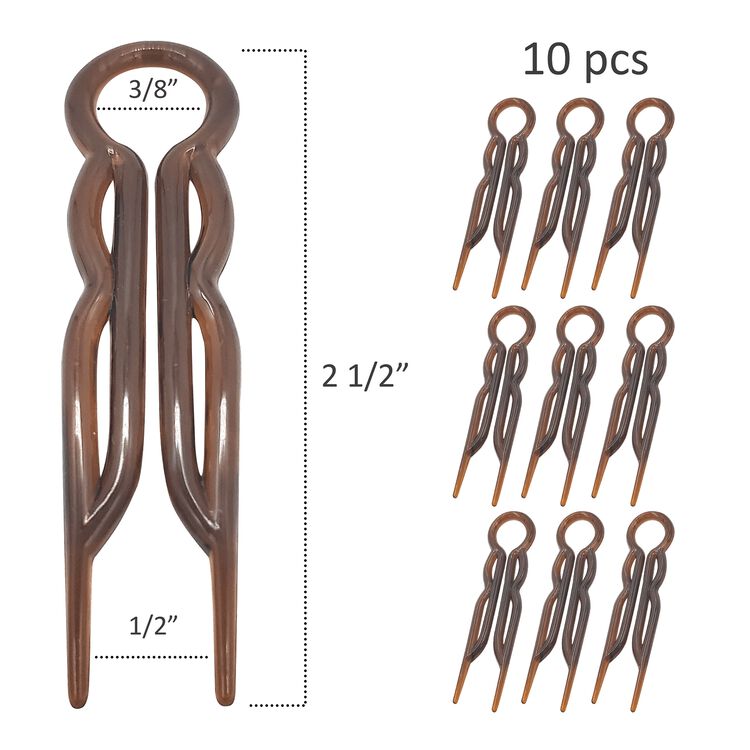 Tortoise Shell Magic Grip Hairpins