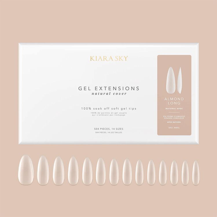 L Almond Natural Cover Gel Extensions