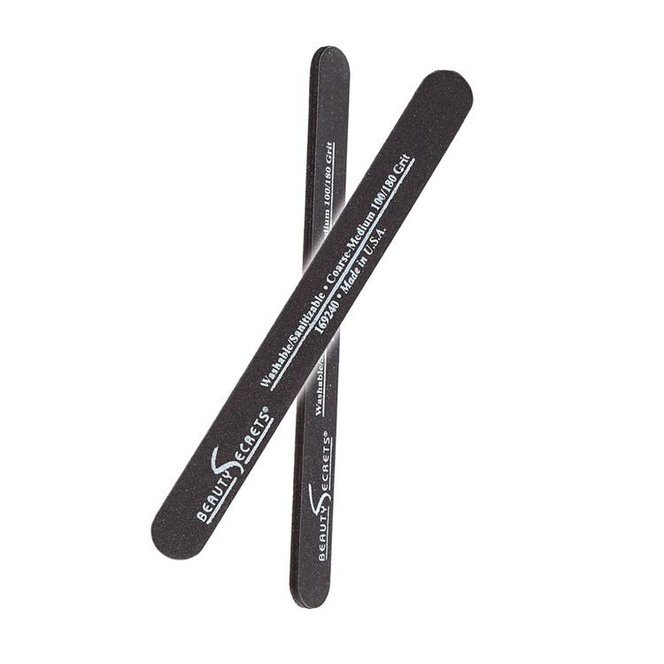 Black Cushion Nail File Medium Coarse 180/100