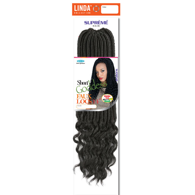 Cabelo Goddess Faux Locs Black Beauty 300g  Reutilizável - Crochet Braids  - Rosa Maré Cabelos