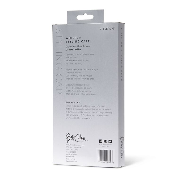 Black Whisper Styling Cape