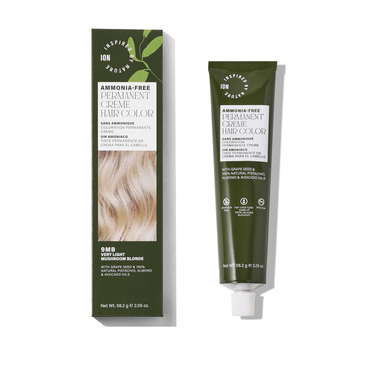 Ammonia-Free Permanent Hair Color Very Light Mushroom Blonde 9MB