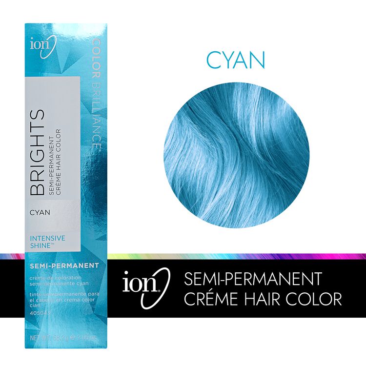 ion Color Brilliance Semi Permanent Neon Brights Hair Color Cyan