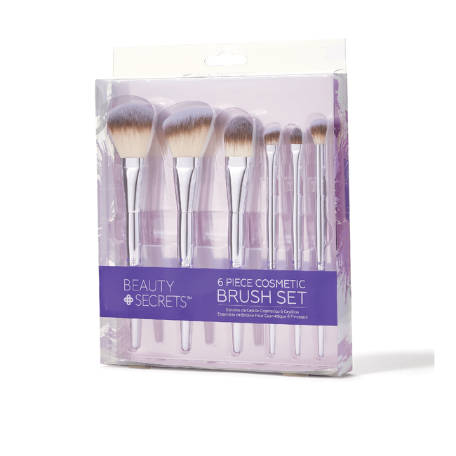 Beauty Secrets 6 Piece Cosmetic Brush Set Makeup Brushes Sally
