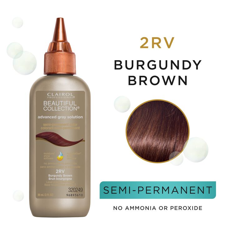 2RV Burgundy Brown Semi Permanent Hair Color