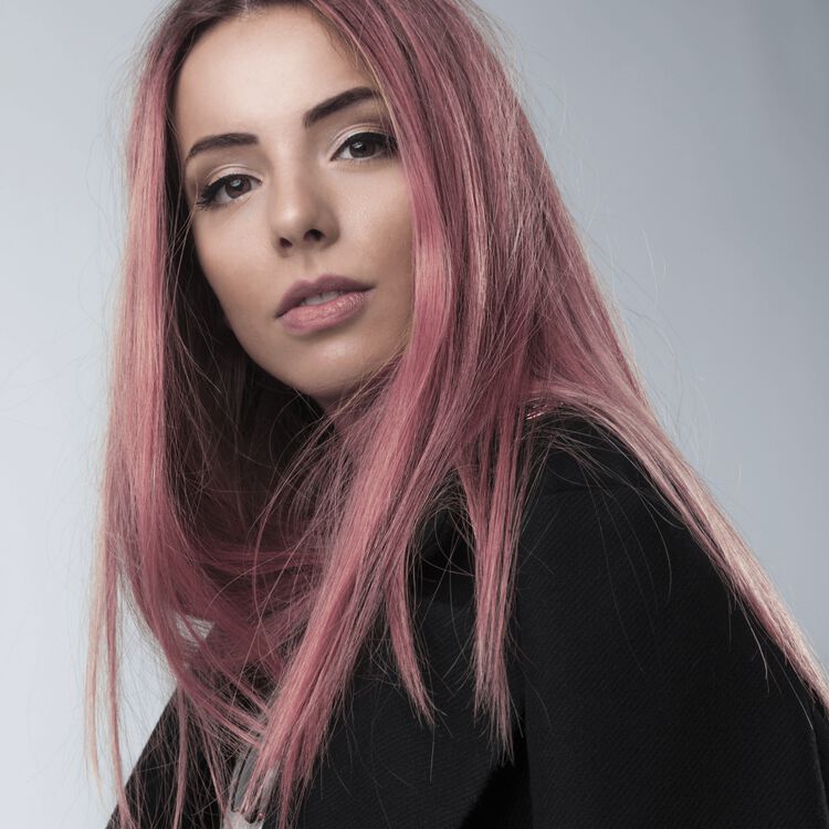 Semi-Permanent Hair Color Rosebud