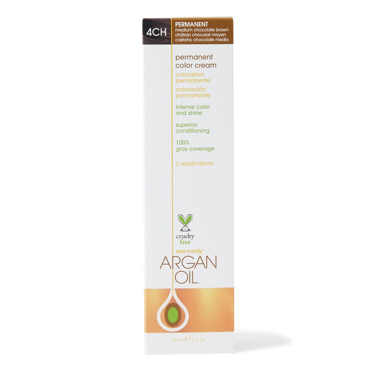 Argan Oil Permanent Color Cream 4CH Medium Chocolate Brown