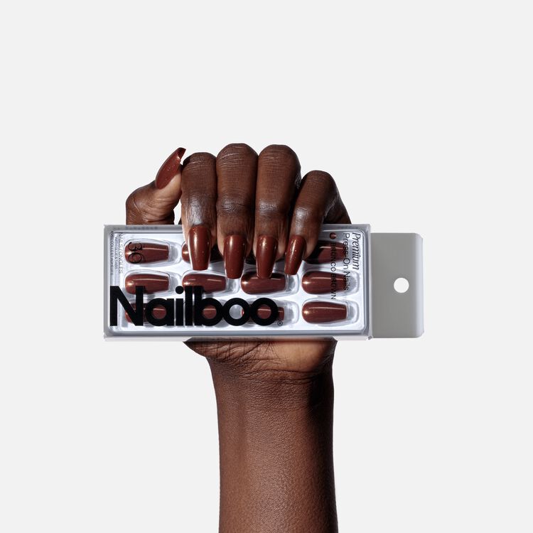 Bronco Brown Premium Press On Nails