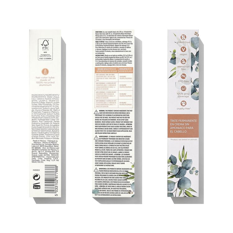 Inspired By Nature Ammonia-Free Permanent Hair Color ...