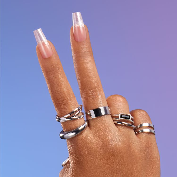 Lilac Kisses GelXtend Design Nails