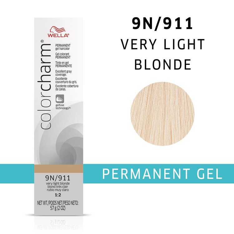 Very Light Blonde colorcharm Gel Permanent Hair Color