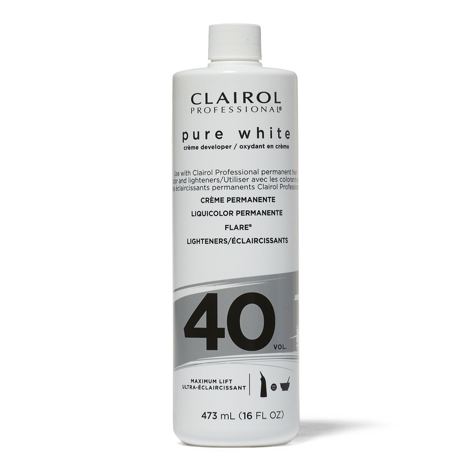Clairol Professional 40 Volume Pure White Creme Developer Developer
