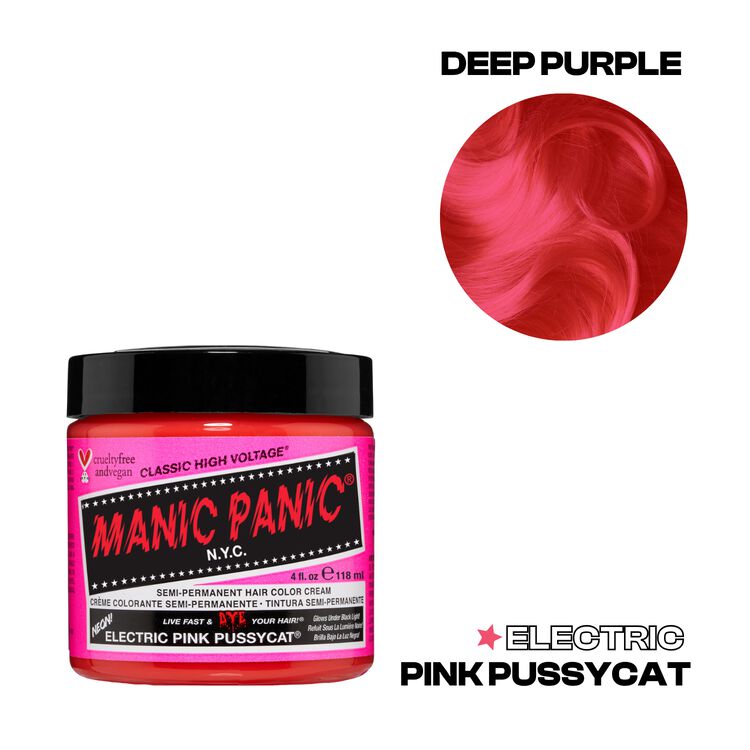 Electric Pink Pussycat Semi Permanent Cream Hair Color