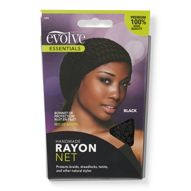 Evolve Rayon Hair Net Black