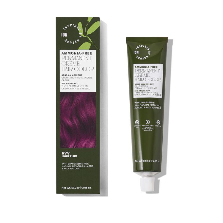 Ammonia-Free Permanent Hair Color Light Plum 6VV
