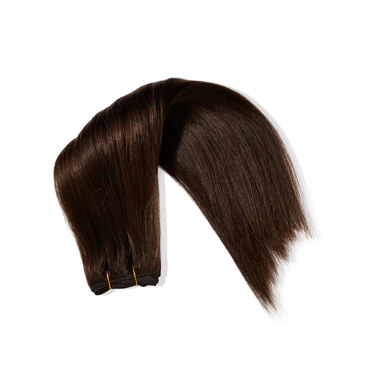 Silky Straight Darkest Brown 18 Inch Human Hair Extension
