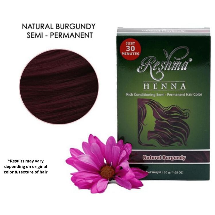 Reshma Natural Henna Semi Permanent Hair Color Natural Burgundy | Semi  Permanent Hair Color | Sally Beauty