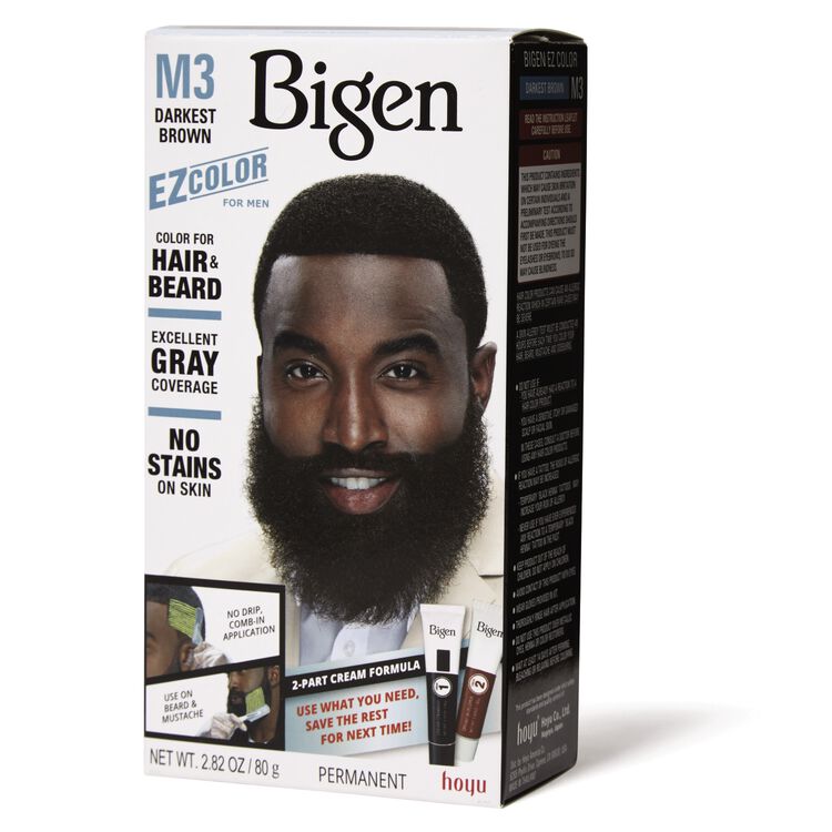 Bigen Men S Ez Permanent Hair Color M3 Darkest Brown Permanent Hair Color Sally Beauty