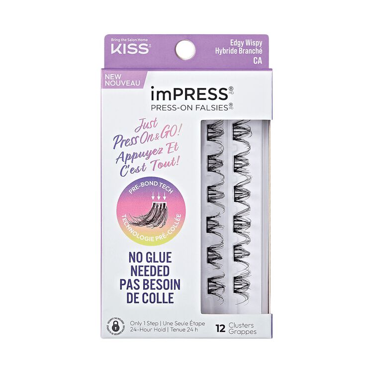 imPRESS Press on Falsies - Edgy Wispy Cluster Lashes