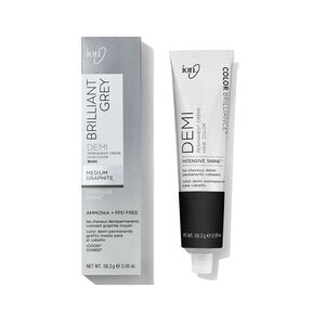 Brilliant Grey 8NAG Medium Graphite Demi Permanent Cr&egrave;me Hair Color