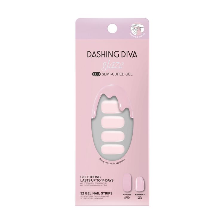 Powder Pink Semi-Cured Color Gel Strips