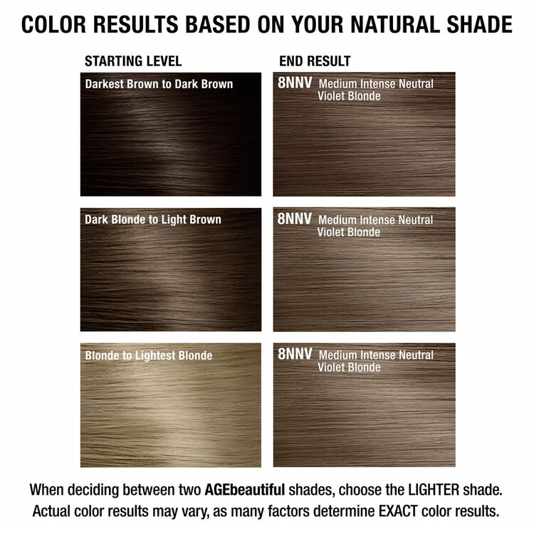 8NNV Medium Intense Neutral Violet Blonde Permanent Liqui-Crème Hair Color