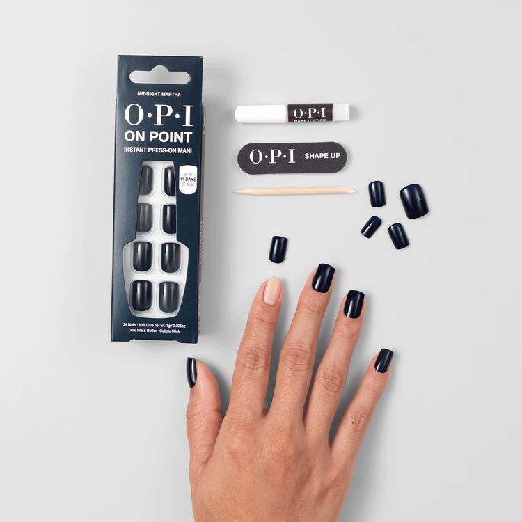 OPI Midnight Mantra Press-On Nails