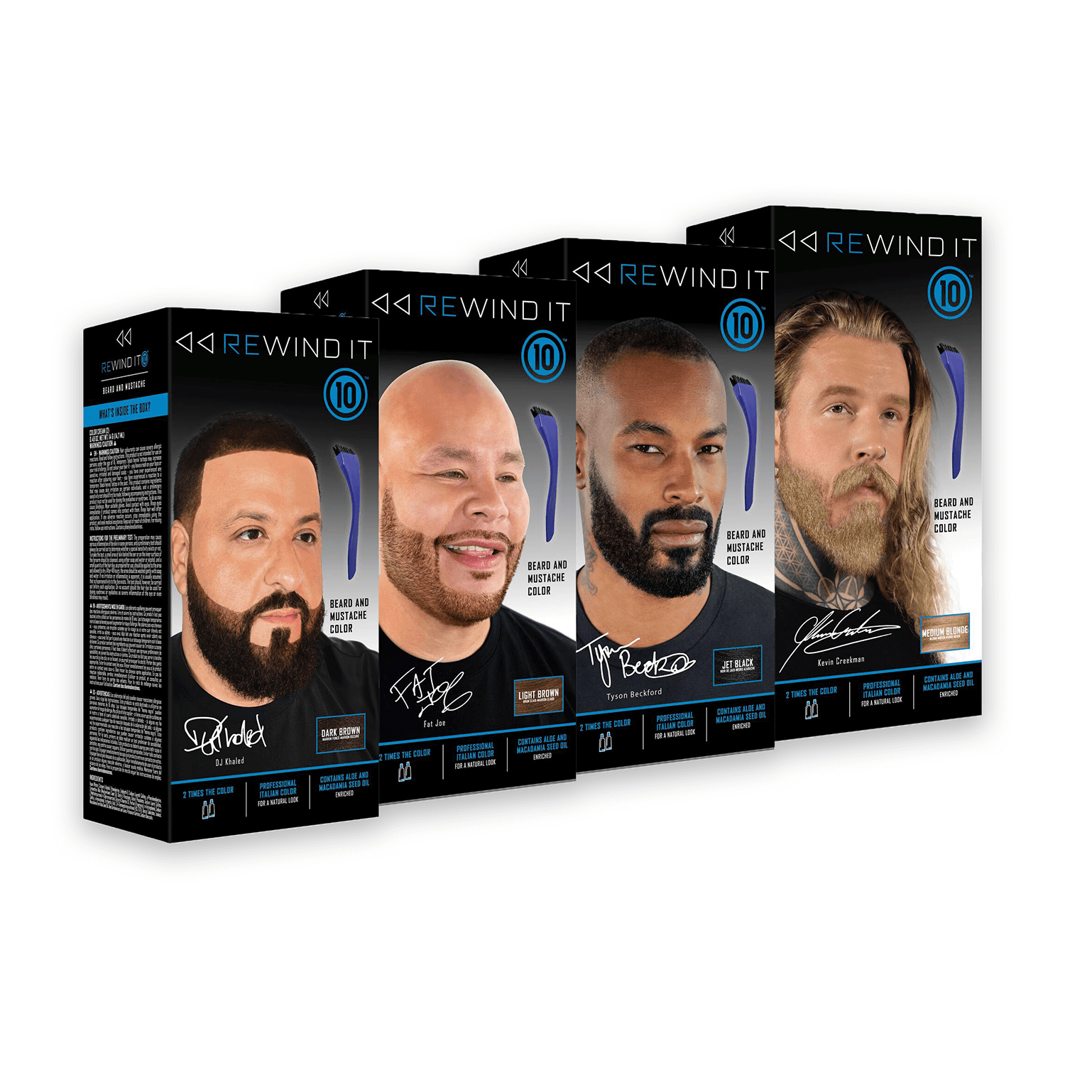 thumbnail image 2 of SEVICH 10-Pack Men's Mustache & Beard Hair Color Dye – 5 Minute Black Permanent Shampoo 2 of 4