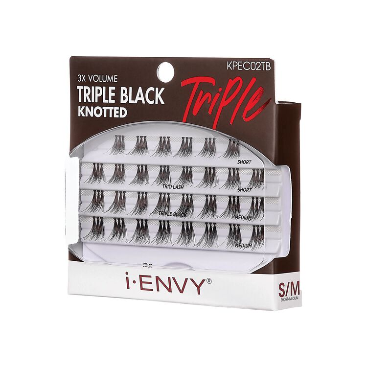 i-ENVY Trio Triple Black Knotted - Short/Medium