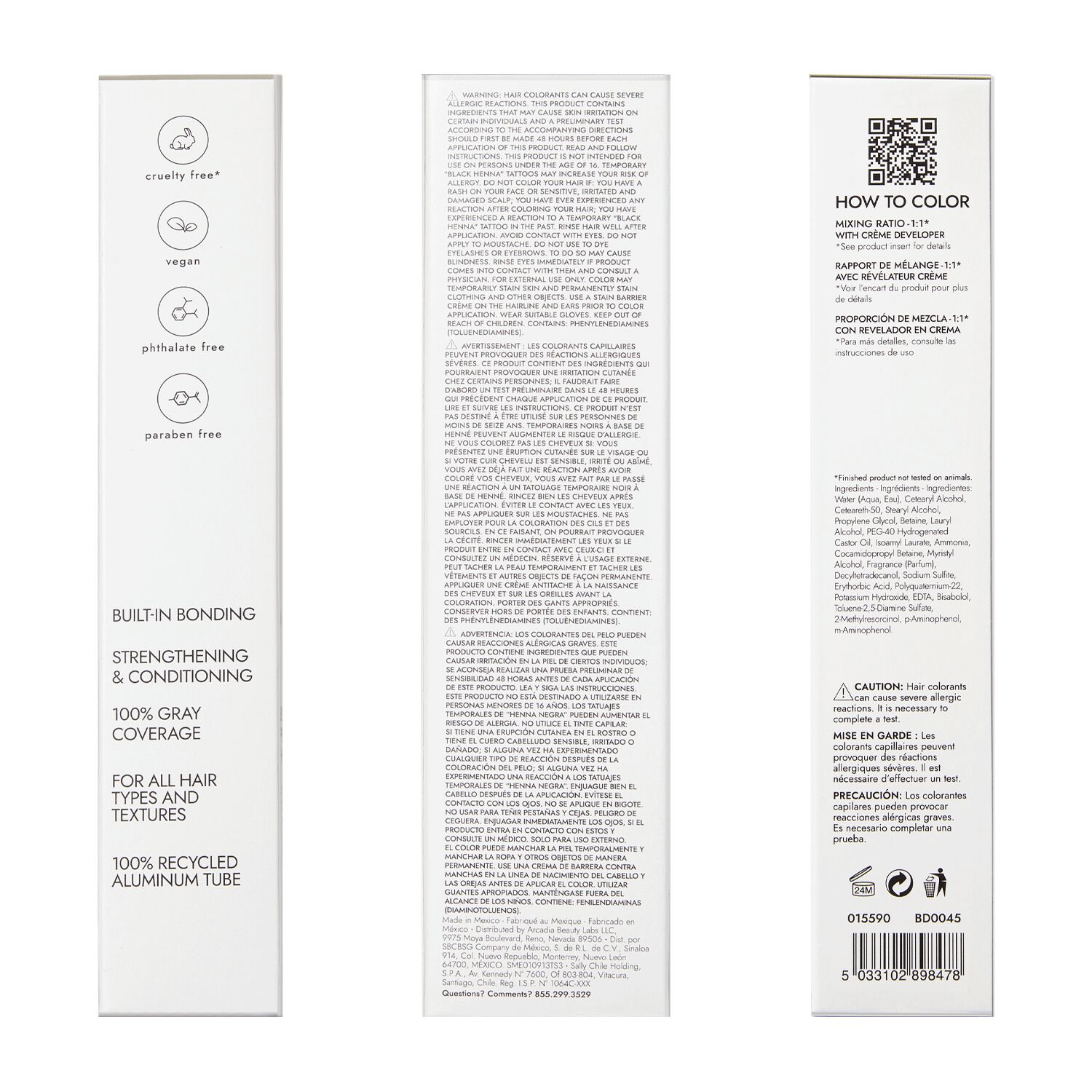 bondbar 2NN Darkest Intense Brown Bonding Permanent Crème Hair Color