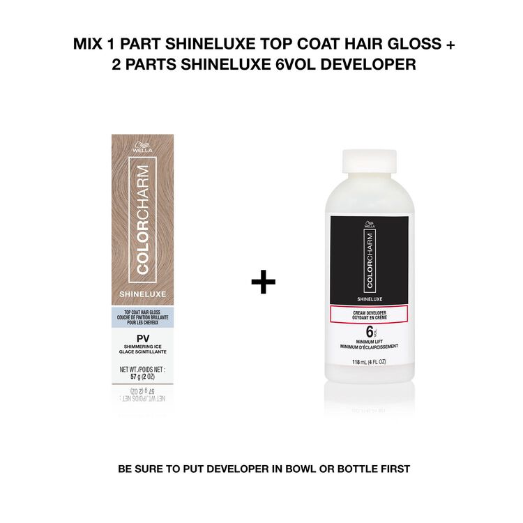 ShineLuxe Top Coat Hair Gloss RR Radiant Rouge