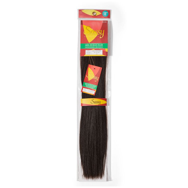 Silky Straight Off Black 18 Inch Human Hair Extension