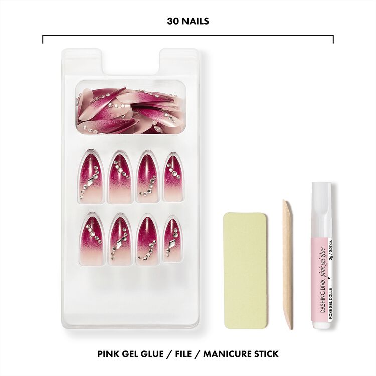 Gel Nail Luxe Ruby Ring