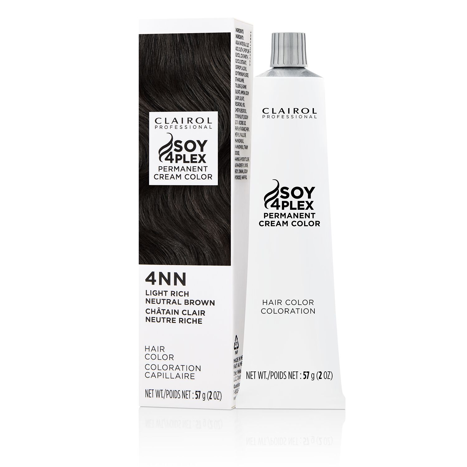 Soy4Plex 4NN Light Rich Neutral Brown Permanent Cream Hair Color by ...