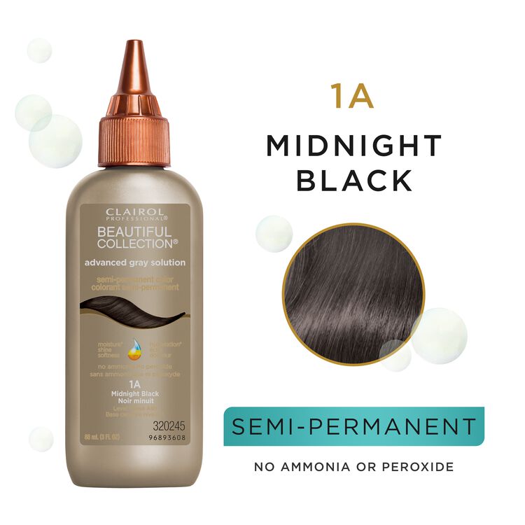 1A Midnight Black Semi Permanent Hair Color