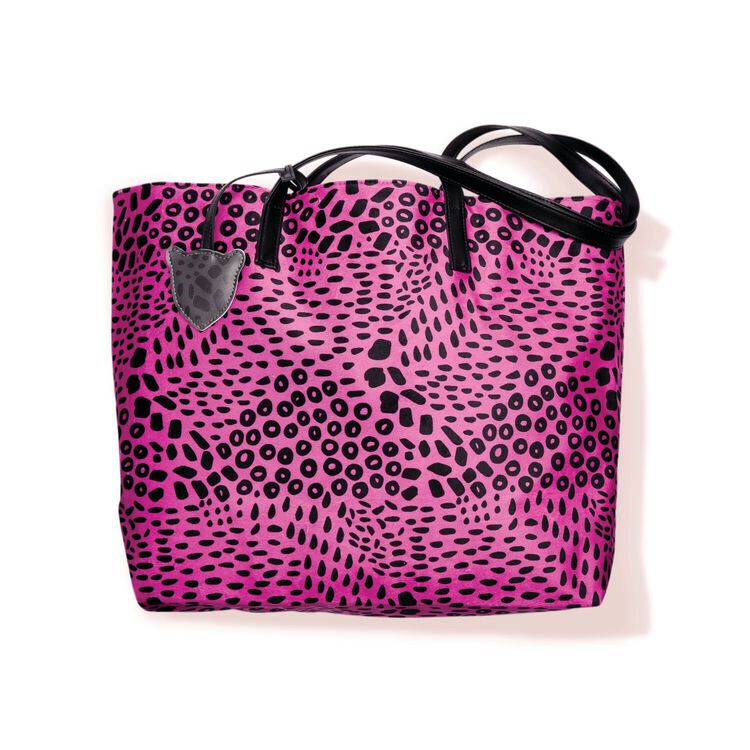 Pink Leopard Tote Bag