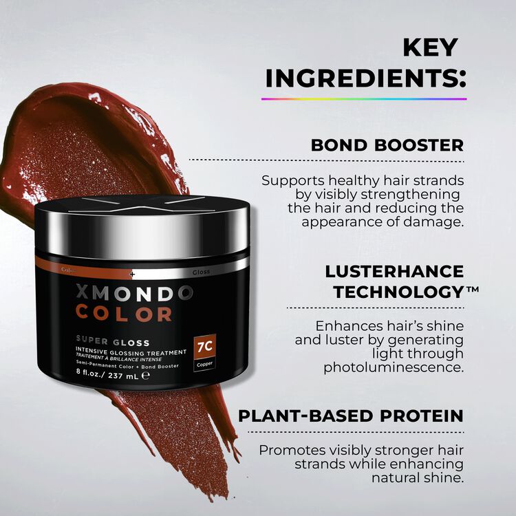 XMONDO 7C Copper Super Gloss Intensive Glossing Treatment | Hair Color ...