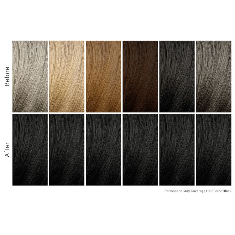 Gray Coverage Permanent Hair Color Black