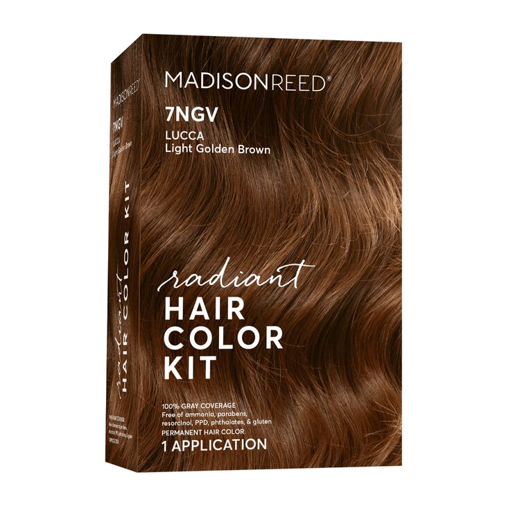 Radiant Cream Color Permanent Hair Color Kit 7NGV Lucca Light Brown