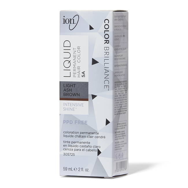 Ion 5A Light Ash Brown Permanent Liquid Hair Color by ...