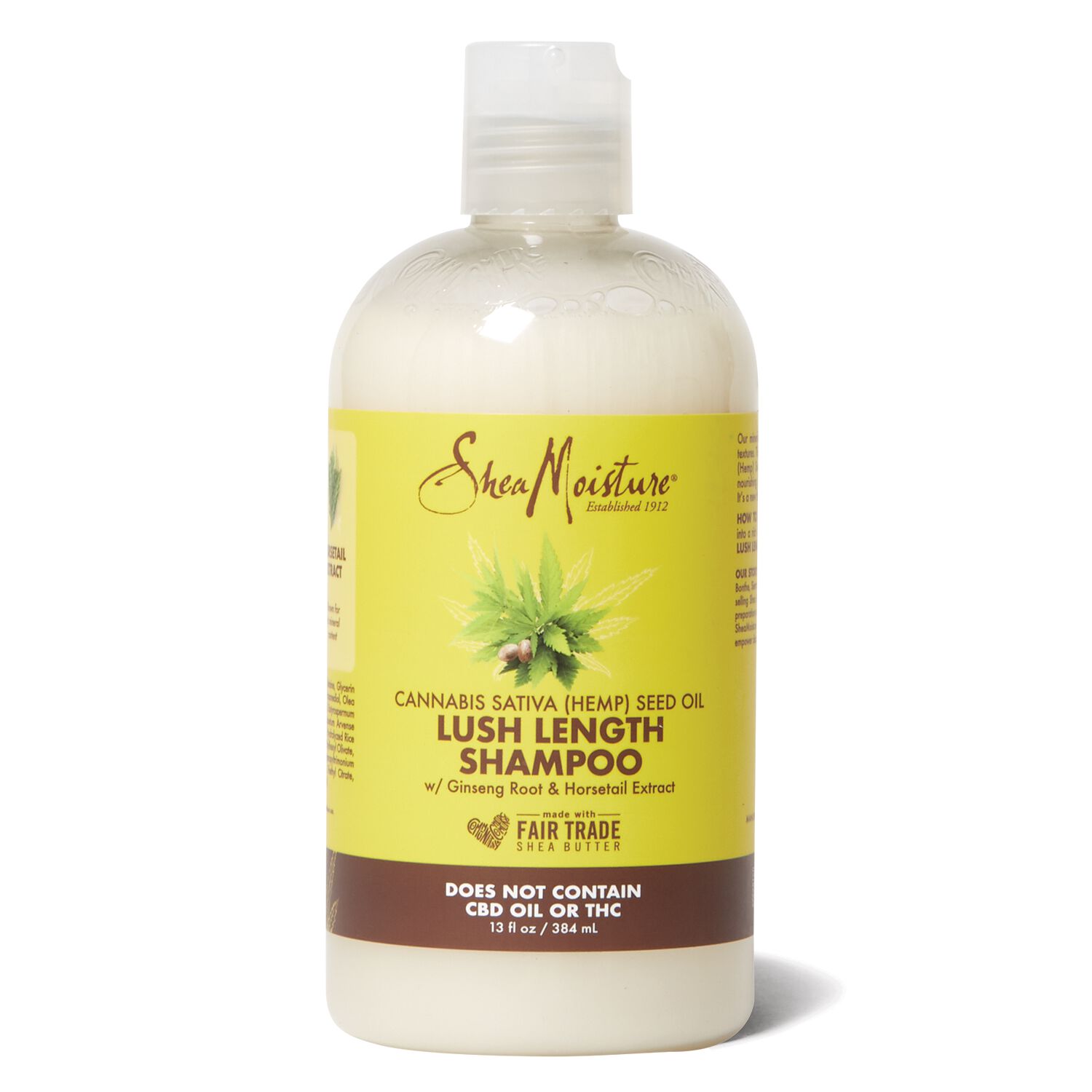 Shea Moisture Lush Length Shampoo by Cannabis Sativa (hemp) Seed Oil