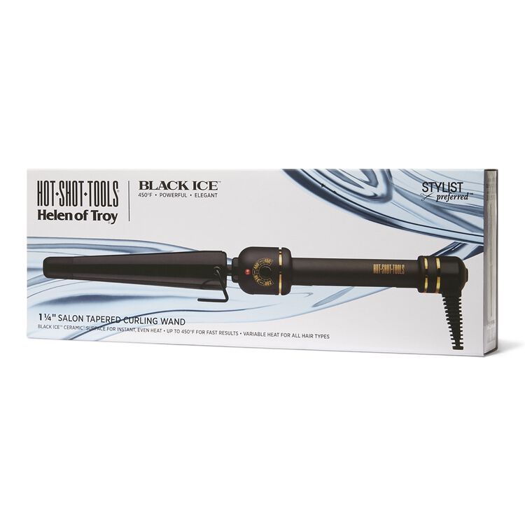 Black Ice Tapered By Hot Shot Tools Curling Iron Sally Beauty