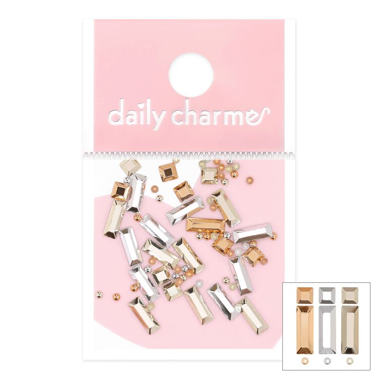 Nail Art Studs Mixed Metal 3D Stud Mix