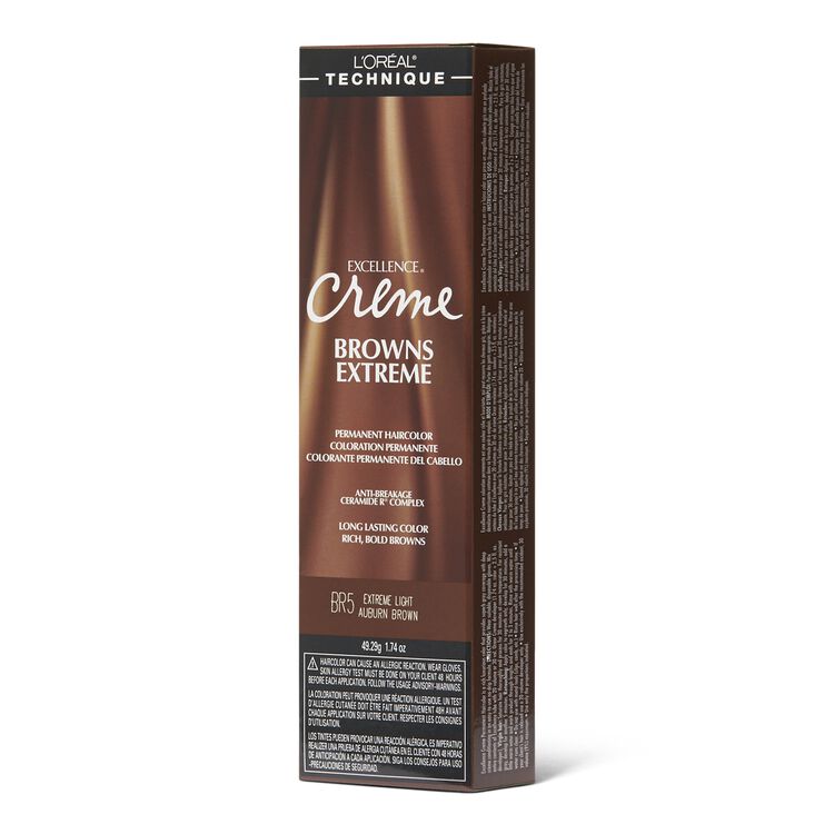 L Oreal Br5 Light Auburn Brown Permanent Creme Hair Color By Excellence Permanent Hair Color Sally Beauty