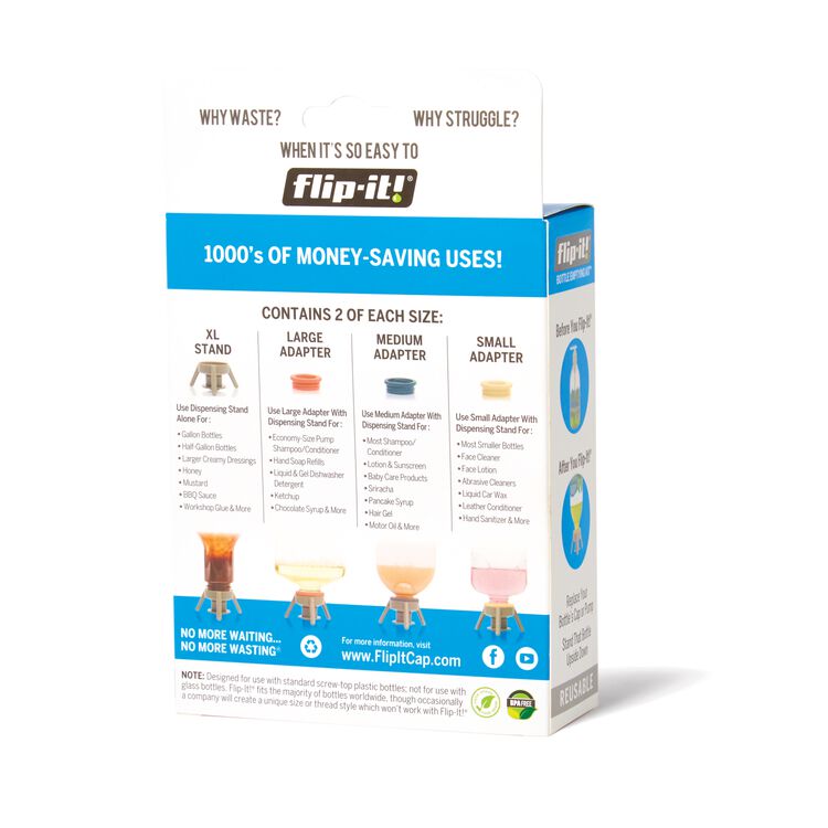 Flip-It!® Bottle Emptying Kit 2-Pack