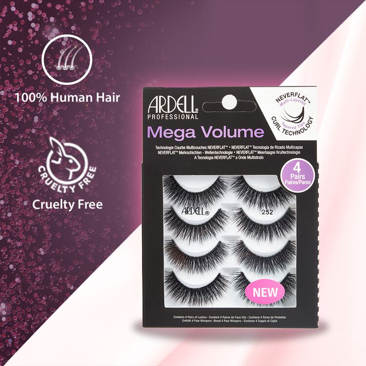 4 Pack Mega Volume 252 Lashes