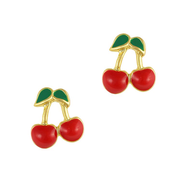Nail Art Charms Cherries Charm Gold