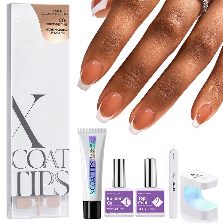 XCOATTIPS® French Nail Kit - Brown French Coffin