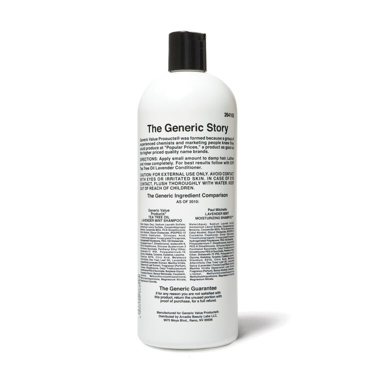Tea Tree Oil Lavender Shampoo Compare to Paul Mitchell Lavender Mint Moisturizing Shampoo 33.8 oz