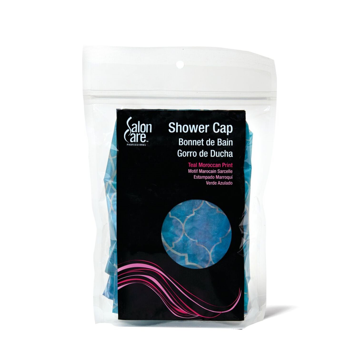 Salon Care Teal Morrocan Shower Cap Shower Caps Sally Beauty